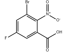 3-BroMo-5-fluoro-2-nitrobenzoic acid,CAS:1628556-99-9