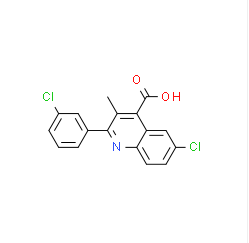 6-氯-2-(3-氯苯基)-3-甲基-喹啉-4-羧酸|cas886361-68-8