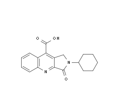 2-Cyclohexyl-3-oxo-2,3-dihydro-1H-pyrrolo-[3,4-b]quinoline-9-carboxylic acid