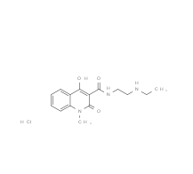 4-Hydroxy-1-methyl-2-oxo-1,2-dihydro-quinoline-3-carboxylic acid (2-ethylamino-ethyl)-amide HCl|cas1172844-37-9