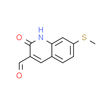 7-Methylsulfyl-2-oxo-1,2-dihydro-quinoline-3-carbaldehyde|cas873300-63-1