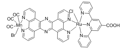 CO前药,分子式:C43H23BrClMnN9O5Ru,分子量:1017.07