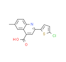 2-(5-氯噻吩-2-基)-6-甲基-喹啉-4-羧酸|cas492442-28-1