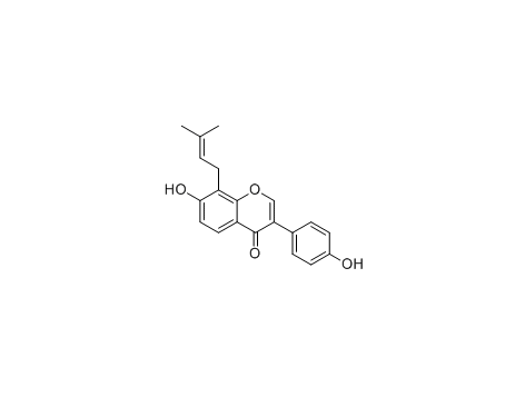 8-Prenyldaidzein|8-异戊烯基大豆苷元|cas: 135384-00-8