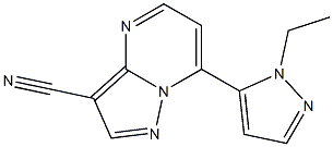 7-(1-ethyl-1H-pyrazol-5-yl)pyrazolo[1,5-a]pyrimidine-3-carbonitrile,CAS1002651-53-7