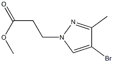 methyl 3-(4-Bromo-3-methyl-1H-pyrazol-1-yl)propoate,CAS1001500-84-0