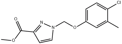 methyl 1-[(4-chloro-3-methylphenoxy)methyl]-1H-pyrazole-3-carboxylate, CAS:1001500-24-8