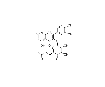 6&quot;-O-Acetylisoquercitrin|6&quot;-O-乙酰基异槲皮苷|cas:54542-51-7