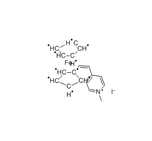 trs-4-[2-(1-Ferrocenyl)vinyl]-1-methylpyridinium iodide 97% cas：33197-77-2