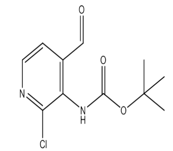 (2-氯-4-甲酰基吡啶-3-基)氨基甲酸叔丁基酯，cas1238324-73-6