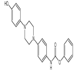 [4-[4-(4-羟基苯基)-1-哌嗪基]苯基]氨基甲酸苯酯，cas184177-81-9