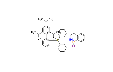 Chloro(2-dicyclohexylphosphino-2′,4′,6′-triisopropyl-1,1′-biphenyl)[2-(2-aminoethyl)phenyl)]palladium(II) cas：1028206-56-5