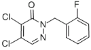 4,5-二氯-2-(2-氟苄基)吡嗪-3(2H)-酮,cas:175135-46-3