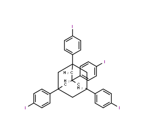 1,3,5,7-四（4-碘苯基）金刚烷，cas144970-30-9