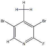 2-氟-3,5-二溴-4-甲基吡啶,cas:1000340-01-1