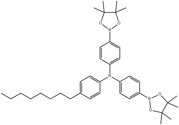 N-（4-辛基苯基）-4-（4,4,5,5-四甲基-1,3,2-二氧杂戊烷-2-基）-N-（4-（4,4,5,5-四甲基-1,3,2-二）,CAS:1357009-85-8