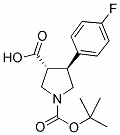 (3S,4r)-1-(叔丁氧基羰基)-4-(4-氟苯基)吡咯烷-3-羧酸,cas:1002732-10-6