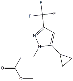 methyl 3-[5-cyclopropyl-3-(trifluoromethyl)-1H-pyrazol-1-yl]propoate,cas:1002033-74-0