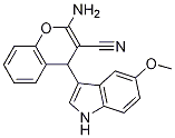 2-氨基-4-（5-甲氧基-1H-吲哚-3基）-4H-铬烯-3-碳腈,CAS:953803-01-5