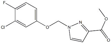 methyl 1-[(3-chloro-4-fluorophenoxy)methyl]-1H-pyrazole-3-carboxylate,.cas:1001500-21-5