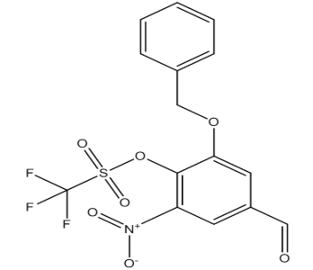 2-(Benzyloxy)-4-formyl-6-nitrophenyl trifluoromethesulfonate，cas312731-70-7