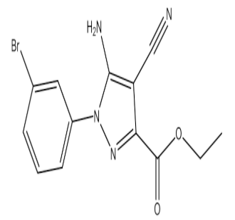 Ethyl 5-amino-1-(3-bromophenyl)-4-cyo-1H-pyrazole-3-carboxylate|cas1150163-94-2