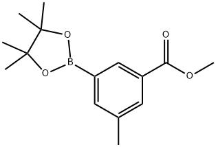 methyl 3-methyl-5-(4,4,5,5-tetramethyl-1,3,2-dioxaborol-2-yl)benzoate,CAS号：929626-17-5