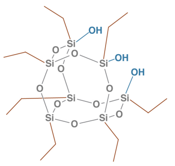 三硅醇乙酯化笼形倍半硅氧烷|TriSilolEthyl POSS