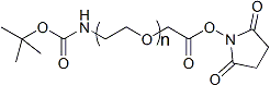 叔丁氧羰基-亚胺基-聚乙二醇-琥珀酰亚胺甲酸酯Boc-NH-PEG-SCM