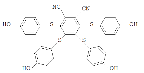 3,4,5,6-四 -(4-羟基 - 苯基硫基)- 邻苯二甲腈