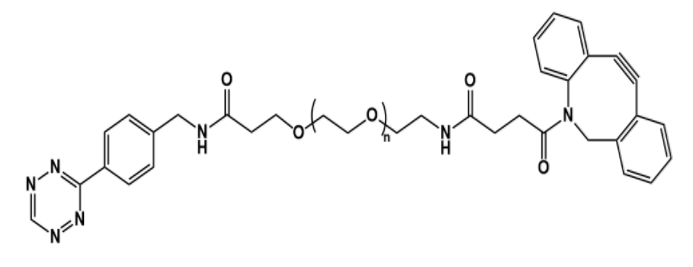 四嗪-聚乙二醇-二苯基环辛炔Tetrazine-PEG-DBCO