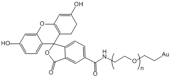 金-聚乙二醇-荧光素(粒径5nm)Au-PEG-FITC (Au:5nm)