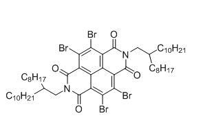 N,N&#039;-二-(2-辛基十二烷基)-2,3,6,7-四溴-1,4,5,8-萘四羧酸二酰胺1219501-17-3