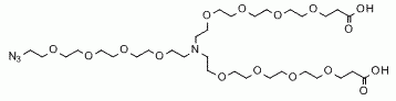 N-(Azido-PEG4)-N-bis(PEG4-acid) HCl salt CAS:2093152-80-6