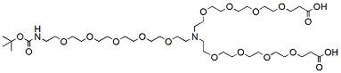 N-(Boc-PEG5)-N-bis(PEG4-acid) CAS:2093152-87-3