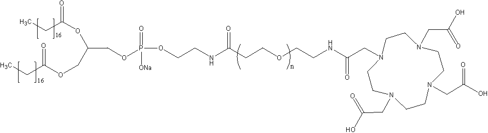 DSPE-PEG-DOTA 二硬脂酰基磷脂酰乙醇胺- 聚乙二醇-四氮杂环配体
