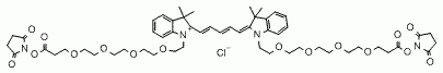 Bis-(N,N&#039;-NHS-PEG4)-Cy5 CAS:2107273-48-1