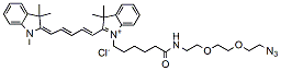 N-methyl-N&#039;-(Azido-PEG2-C5)-Cy5