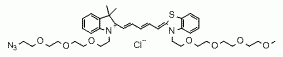 N-(azide-PEG4)-3,3-Dimethyl-3H-indole-N&#039;-(m-PEG3)-Benzothiazole Cy5 CAS:2107273-88-9