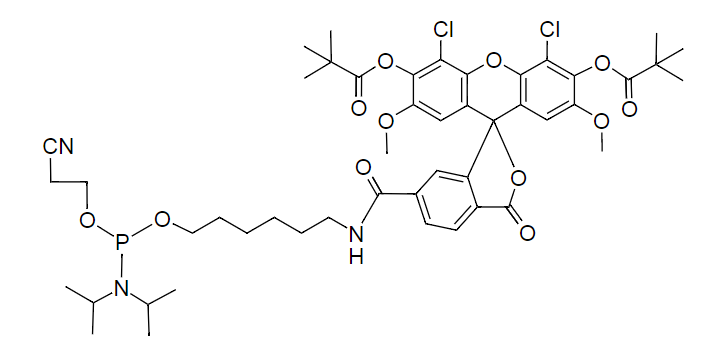 6-JOE Phosphoramidite|6-羧基-4&#039;,5&#039;-二氯-2&#039;,7&#039;-二甲氧基荧光素,磷酰胺