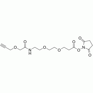 Propargyl-O-C1-amido-PEG2-C2-NHS ester CAS:2101206-30-6