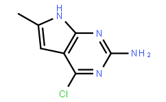 2-amino-6-methyl-4-chloro-7H-pyrrolo[2,3-d]pyrimidine,CAS204929-06-6