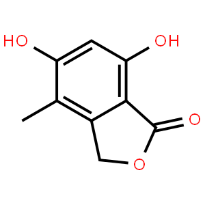 4-Methyl-5,7-dihydroxyisobenzofur-1(3H)-one,CAS	27979-57-3