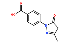 4-(3-Methyl-5-oxo-2-pyrazolin-1-yl)benzoic acid,CAS60875-16-3