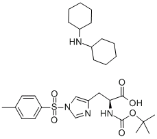 N-BOC-1-(P-甲苯磺酰基)-L-组氨酸 二环己基铵盐cas:65057-34-3