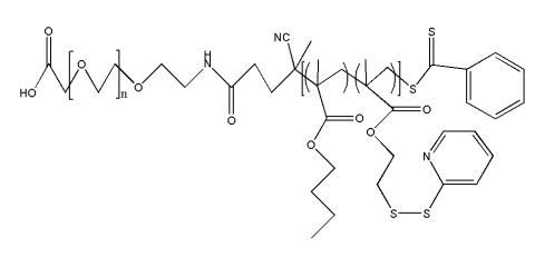 PEG-BMA-PDSMA；聚乙二醇-甲基丙烯酸丁酯-甲基丙烯酸吡啶二硫酯