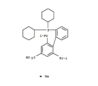 2-(二环己基磷杂环己烷)-2,6-二异丙基-[1,1-联苯基]-4-磺酸钠水合物，XPHOS磺酸钠,cas:870245-84-4