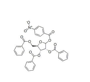 三苯甲酰基-1-O-对硝基苯甲酰基-D-呋喃核糖，cas34213-15-5