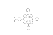 5-(4-甲氧羰基苯基)-10,15,2-三苯基卟吩 cas：119730-06-2