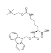 芴甲氧羰基-N6-三甲基硅乙氧羰酰基-L-赖氨酸，CAS: 122903-68-8，FMOC-LYS(TEOC)-OH